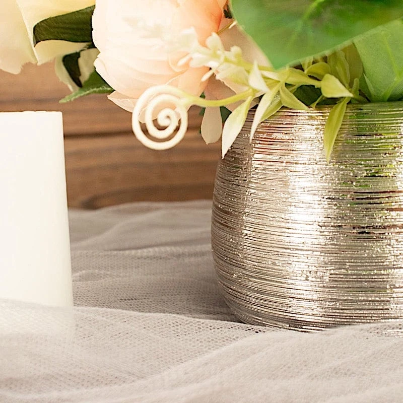 4 Round 3" Metallic Ceramic Flower Plant Pots Succulent Planters 21 4 Round 3" Metallic Ceramic Flower Plant Pots Succulent Planters - Image 19
