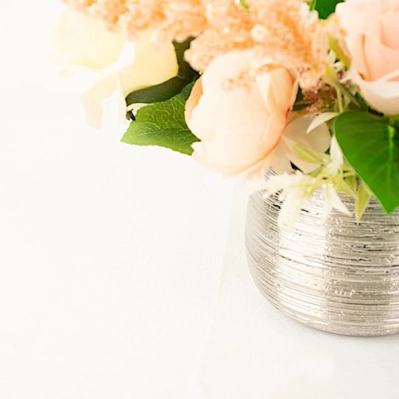 4 Round 3" Metallic Ceramic Flower Plant Pots Succulent Planters 18 4 Round 3" Metallic Ceramic Flower Plant Pots Succulent Planters - Image 16