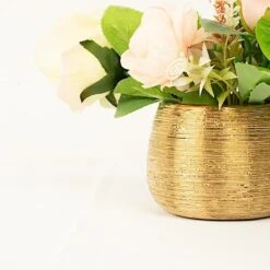 4 Round 3" Metallic Ceramic Flower Plant Pots Succulent Planters 24 4 Round 3" Metallic Ceramic Flower Plant Pots Succulent Planters -Optimal Home Decoration 4 round 3 metallic ceramic flower plant pots succulent planters 30752349716543