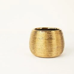 4 Round 3" Metallic Ceramic Flower Plant Pots Succulent Planters 31 4 Round 3" Metallic Ceramic Flower Plant Pots Succulent Planters -Optimal Home Decoration 4 round 3 metallic ceramic flower plant pots succulent planters 30752350044223