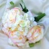 4 Silk Hydrangea Roses Bridal Bouquets - Pink -Optimal Home Decoration 4 silk hydrangea roses bridal bouquets pink arti 006 pink 4750284619839