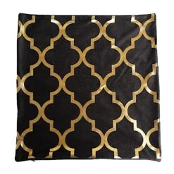4 Square 18" X 18" Velvet Throw Pillow Covers With Gold Geometric Print 38 4 Square 18" X 18" Velvet Throw Pillow Covers With Gold Geometric Print -Optimal Home Decoration 4 square 18 x 18 velvet throw pillow covers with gold geometric print 30197130428479