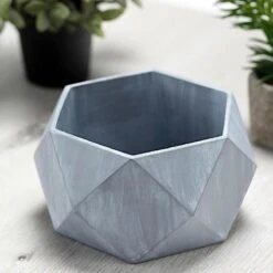 4" Tall Mini Concrete Flower Pot Geometric Planter - Gray 18 4" Tall Mini Concrete Flower Pot Geometric Planter - Gray -Optimal Home Decoration 4 tall mini concrete flower pot geometric planter gray plnt rsn 001 4 cem 28949912715327