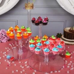 4 Tiers 16" Acrylic CupCake Stand Set 13 4 Tiers 16" Acrylic CupCake Stand Set -Optimal Home Decoration 4 tiers 16 acrylic cupcake stand set cake stnd b7 28515323871295