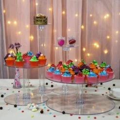 4 Tiers 16" Acrylic CupCake Stand Set 15 4 Tiers 16" Acrylic CupCake Stand Set -Optimal Home Decoration 4 tiers 16 acrylic cupcake stand set cake stnd b7 28582382600255