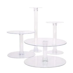 4 Tiers 16" Acrylic CupCake Stand Set