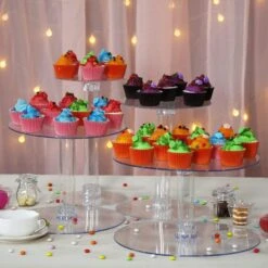 4 Tiers XL Clear Wedding Cupcake Cup Cake Stand Set NEW 15 4 Tiers XL Clear Wedding Cupcake Cup Cake Stand Set NEW -Optimal Home Decoration 4 tiers xl clear wedding cupcake cup cake stand set new cake stnd a3 5047700521023