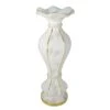 40" Tall Ceramic Marble Design Vase With Pearls And Mirror Mosaic - White Gold -Optimal Home Decoration 40 tall ceramic marble design vase with pearls and mirror mosaic white gold prop mab002 gold 28394053500991