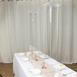 40" Tall Rectangular Over The Table Acrylic Flower Display Stand - Clear -Optimal Home Decoration 40 tall rectangular over the table acrylic flower display stand clear prop stnd 4040 clr 30789979177023