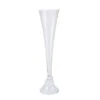 40" Tall Reversible Trumpet Glass Vases - Clear
