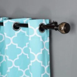 42"-126" Long Adjustable Metal Curtain Rod Set With Marble Finials - Brown 13 42"-126" Long Adjustable Metal Curtain Rod Set With Marble Finials - Brown -Optimal Home Decoration 42 126 long adjustable metal curtain rod set with marble finials brown cur rod004 42126 brnz 28579143974975