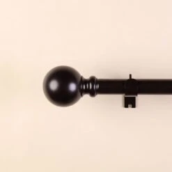 42"-126" Long Adjustable Metal Curtain Rod Set With Round Finials 31 42"-126" Long Adjustable Metal Curtain Rod Set With Round Finials -Optimal Home Decoration 42 126 long adjustable metal curtain rod set with round finials 29010409160767