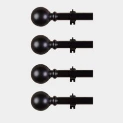 42"-126" Long Adjustable Metal Curtain Rod Set With Round Finials 26 42"-126" Long Adjustable Metal Curtain Rod Set With Round Finials -Optimal Home Decoration 42 126 long adjustable metal curtain rod set with round finials 29021933535295