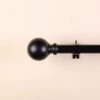 42"-126" Long Adjustable Metal Curtain Rod Set With Round Finials 2 42"-126" Long Adjustable Metal Curtain Rod Set With Round Finials -Optimal Home Decoration 42 126 long adjustable metal curtain rod set with round finials cur rod001 42126 blk 28993841233983