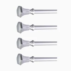 42"-126" Long Adjustable Metal Curtain Rod Set With Teardrop Finials 23 42"-126" Long Adjustable Metal Curtain Rod Set With Teardrop Finials -Optimal Home Decoration 42 126 long adjustable metal curtain rod set with teardrop finials 29010372067391