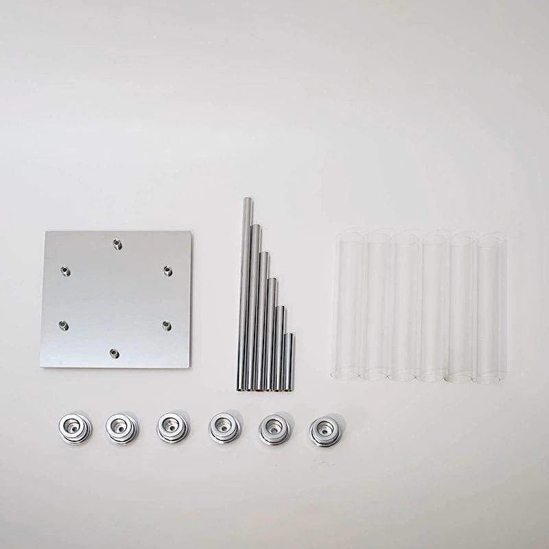 42" Tall Candelabra Candle Holder Centerpiece With Glass 14 42" Tall Candelabra Candle Holder Centerpiece With Glass - Image 12