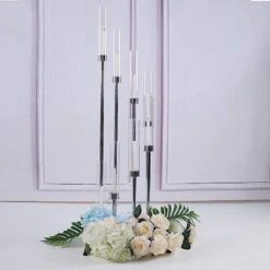 42" Tall Candelabra Candle Holder Centerpiece With Glass 34 42" Tall Candelabra Candle Holder Centerpiece With Glass -Optimal Home Decoration 42 tall candelabra candle holder centerpiece with glass 29034975756351