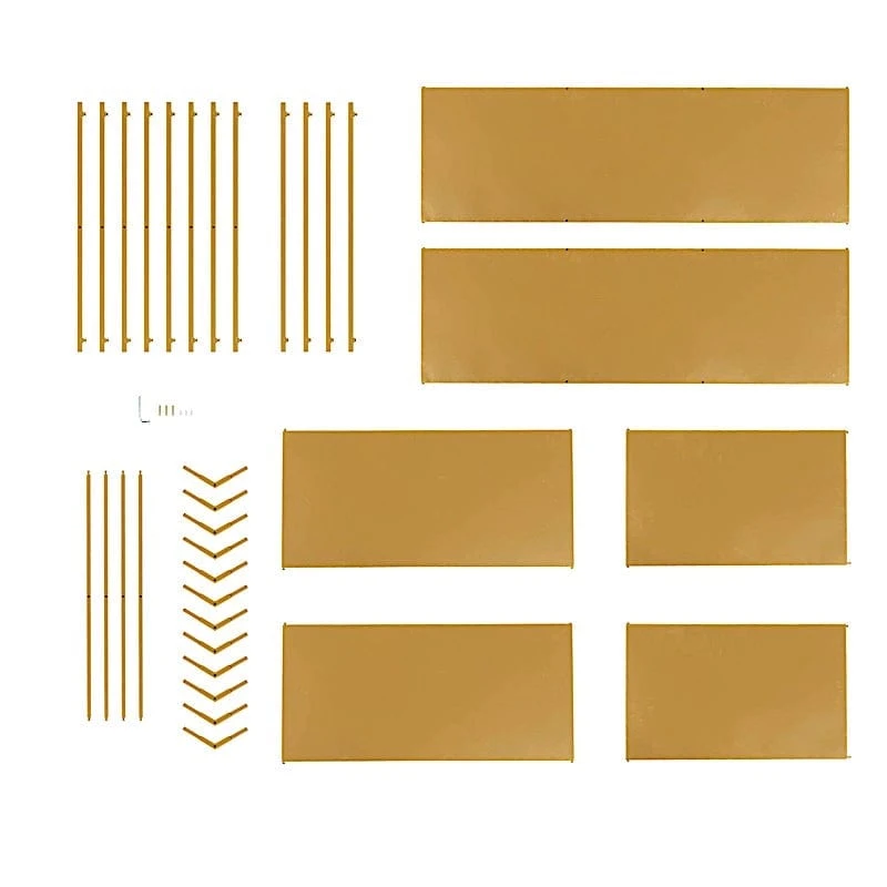 4ft Hexagon Large Metal Cake Dessert Display Stand Wedding Arch Backdrop - Gold 11 4ft Hexagon Large Metal Cake Dessert Display Stand Wedding Arch Backdrop - Gold - Image 9