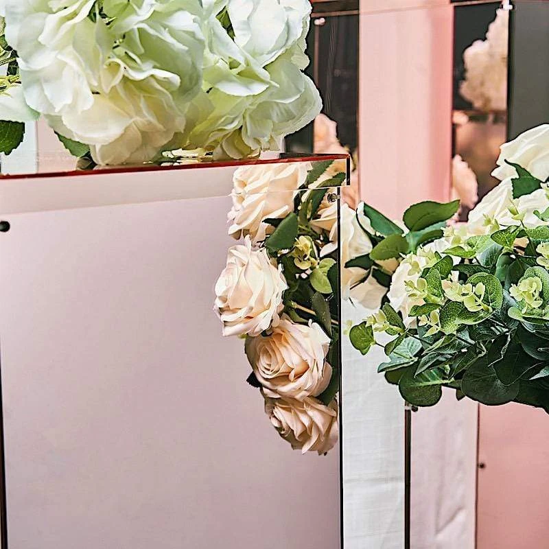 5 Acrylic Display Boxes Centerpieces Pedestal Riser Columns 4 5 Acrylic Display Boxes Centerpieces Pedestal Riser Columns - Image 2