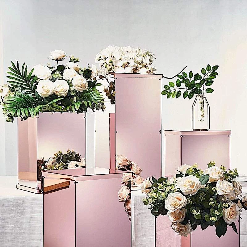 5 Acrylic Display Boxes Centerpieces Pedestal Riser Columns 7 5 Acrylic Display Boxes Centerpieces Pedestal Riser Columns - Image 5