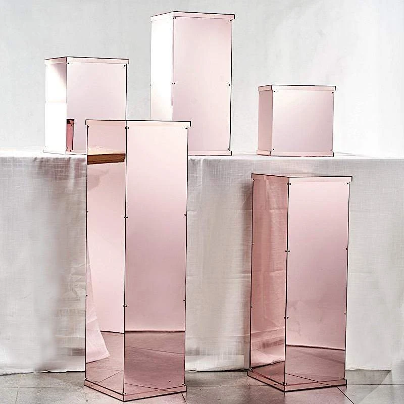 5 Acrylic Display Boxes Centerpieces Pedestal Riser Columns 17 5 Acrylic Display Boxes Centerpieces Pedestal Riser Columns - Image 15