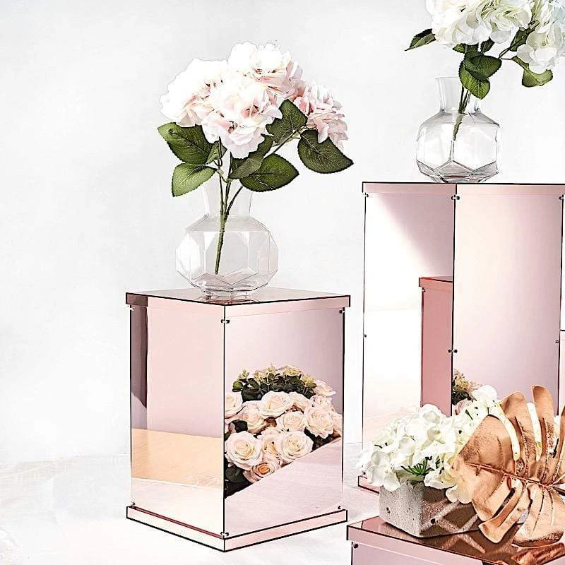 5 Acrylic Display Boxes Centerpieces Pedestal Riser Columns 21 5 Acrylic Display Boxes Centerpieces Pedestal Riser Columns - Image 19