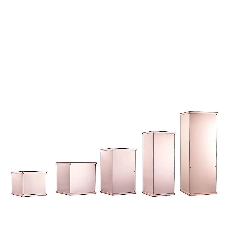 5 Acrylic Display Boxes Centerpieces Pedestal Riser Columns 3 5 Acrylic Display Boxes Centerpieces Pedestal Riser Columns