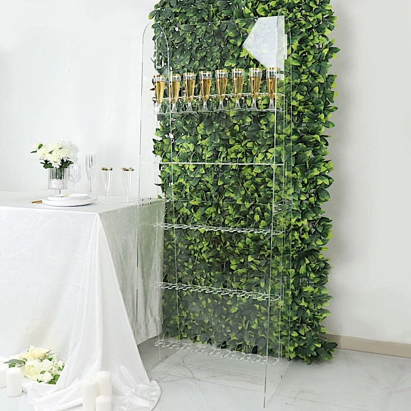 5 Ft Acrylic 5-Tier Wine Glass Rack Champagne Flute Holder Stand - Clear 9 5 Ft Acrylic 5-Tier Wine Glass Rack Champagne Flute Holder Stand - Clear - Image 7