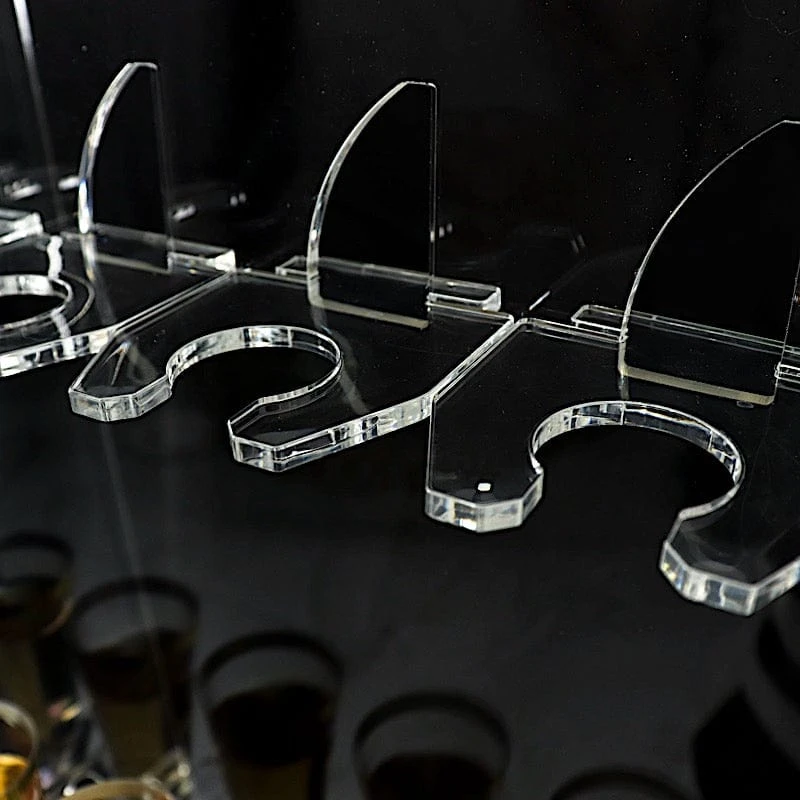 5 Ft Acrylic 5-Tier Wine Glass Rack Champagne Flute Holder Stand - Clear 8 5 Ft Acrylic 5-Tier Wine Glass Rack Champagne Flute Holder Stand - Clear - Image 6