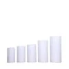 5 Metal Cylinder Display Stands Pedestal Riser Columns - White -Optimal Home Decoration 5 metal cylinder prop pedestal stands for wedding aisle white prop box 006 set met 30930804015167