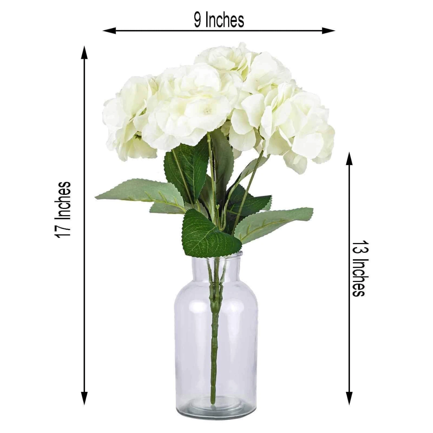 5 Silk Hydrangea Bushes For Floral Arrangements 5 5 Silk Hydrangea Bushes For Floral Arrangements - Image 3