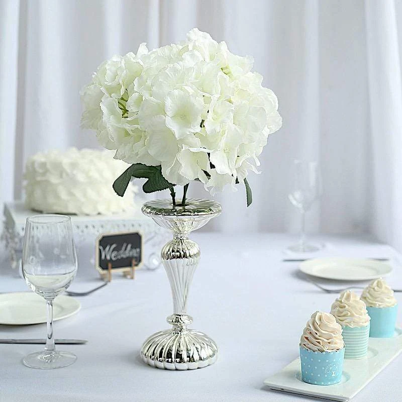 5 Silk Hydrangea Bushes For Floral Arrangements 4 5 Silk Hydrangea Bushes For Floral Arrangements - Image 2