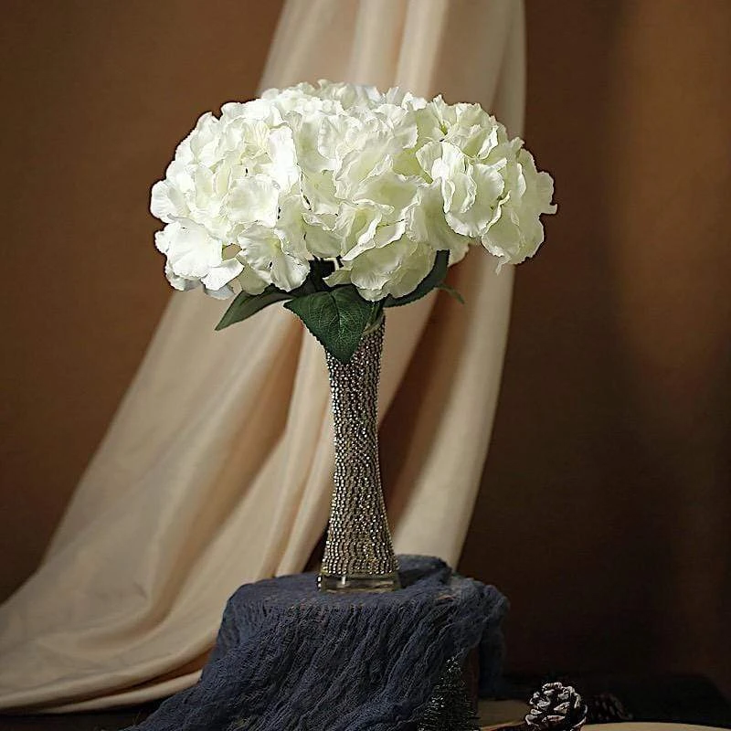 5 Silk Hydrangea Bushes For Floral Arrangements 7 5 Silk Hydrangea Bushes For Floral Arrangements - Image 5