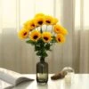 5 Tall Artificial Silk Sunflower Bushes With 70 Flowers - Yellow 1 5 Tall Artificial Silk Sunflower Bushes With 70 Flowers - Yellow -Optimal Home Decoration 5 tall artificial silk sunflower bushes with 70 flowers yellow arti 868 yelx9 4752370008127