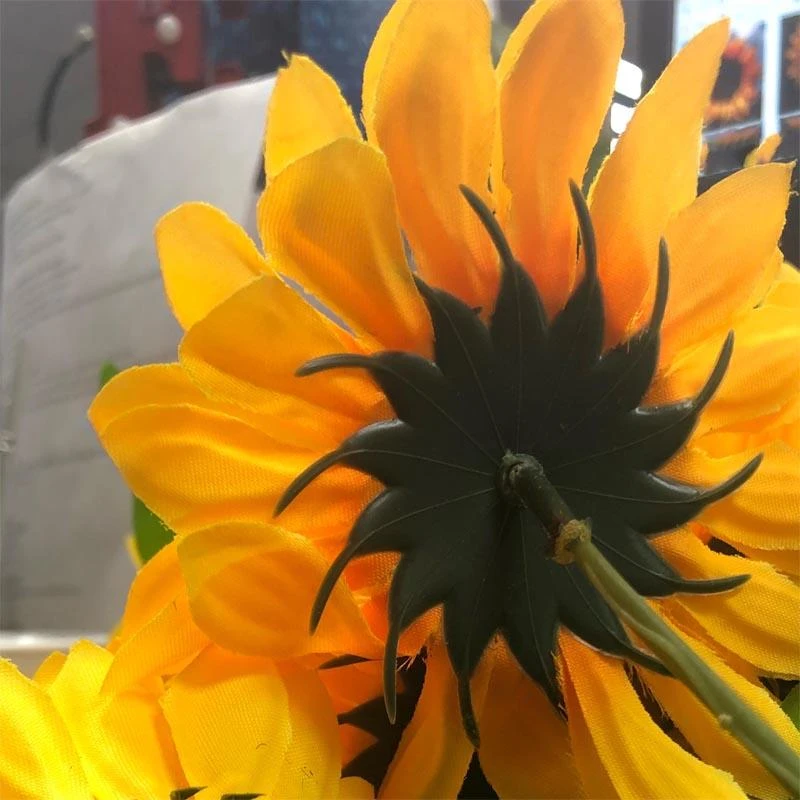 5 Tall Silk Sunflower Bushes With 45 Flowers - Yellow 9 5 Tall Silk Sunflower Bushes With 45 Flowers - Yellow - Image 7