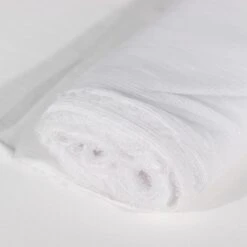 54" X 10 Yards Crinkle Chiffon Fabric Roll - White And Silver -Optimal Home Decoration 54 x 10 yards crinkle chiffon fabric roll white and silver fab 5403 wht 30804938260543