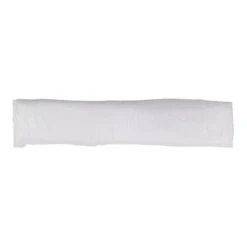 54" X 10 Yards Crinkle Chiffon Fabric Roll - White And Silver