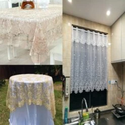 54" X 4 Yards Embroidered Tulle Fabric Bolt -Optimal Home Decoration 54 x 4 yards embroidered tulle fabric bolt 28994632679487