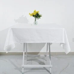 54" X 54" Cotton Square Tablecloth Wedding Linen -Optimal Home Decoration 54 x 54 cotton square tablecloth wedding linen 29254861848639