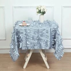 54" X 54" Taffeta Square Tablecloth With 3D Leaves Petals Design 35 54" X 54" Taffeta Square Tablecloth With 3D Leaves Petals Design -Optimal Home Decoration 54 x 54 taffeta square tablecloth with 3d leaves petals design 30741338947647