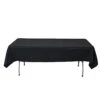 54" X 96" Premium Polyester Rectangular Tablecloth -Optimal Home Decoration 54 x 96 premium polyester rectangular tablecloth tab 5496 blk prm 30765060096063