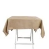 54"x54" Square Faux Burlap Tablecloth - Natural 1 54"x54" Square Faux Burlap Tablecloth - Natural -Optimal Home Decoration 54 x54 square faux burlap polyester tablecloth natural tab jute03 5454 nat 29128982396991