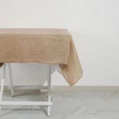 54"x54" Square Faux Burlap Tablecloth - Natural 17 54"x54" Square Faux Burlap Tablecloth - Natural -Optimal Home Decoration 54 x54 square faux burlap polyester tablecloth natural tab jute03 5454 nat 29128982560831