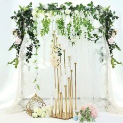 57" Tall Candelabra Candle Holder Centerpiece With Glass 25 57" Tall Candelabra Candle Holder Centerpiece With Glass -Optimal Home Decoration 57 tall candelabra candle holder centerpiece with glass 29034962157631
