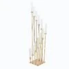57" Tall Candelabra Candle Holder Centerpiece With Glass 2 57" Tall Candelabra Candle Holder Centerpiece With Glass -Optimal Home Decoration 57 tall candelabra candle holder centerpiece with glass chdlr cand 030 12 gold 29034940760127