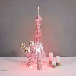 57" Tall LED Lights Eiffel Tower Wedding Party Decorations 17 57" Tall LED Lights Eiffel Tower Wedding Party Decorations -Optimal Home Decoration 57 tall led lights eiffel tower wedding party decorations prop eif003 silv 14201996771391