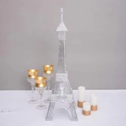 57" Tall LED Lights Eiffel Tower Wedding Party Decorations 16 57" Tall LED Lights Eiffel Tower Wedding Party Decorations -Optimal Home Decoration 57 tall led lights eiffel tower wedding party decorations prop eif003 silv 14201997197375
