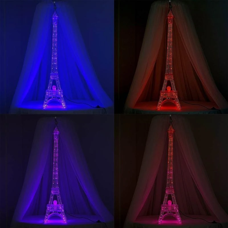 57" Tall LED Lights Eiffel Tower Wedding Party Decorations 10 57" Tall LED Lights Eiffel Tower Wedding Party Decorations - Image 8