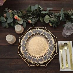 6 Round 13" Floral Cutout Design Acrylic Charger Plates - Gold -Optimal Home Decoration 6 acrylic 13 floral cutout charger plates gold chrg plst0034 gold 30930618843199