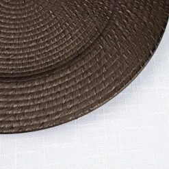 6 Plastic 13" Rattan-Like Round Charger Plates - Brown 28 6 Plastic 13" Rattan-Like Round Charger Plates - Brown -Optimal Home Decoration 6 acrylic 13 natural plastic rattan like charger plates brown chrg plst0022 brn 30898341380159
